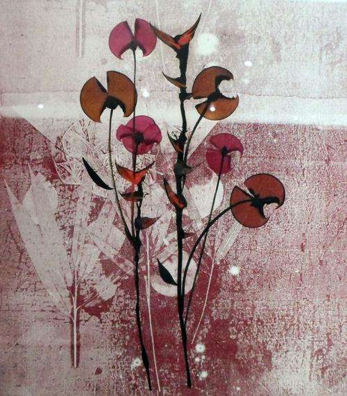 George Boys - Abstract still life flowers - Investment art at a low price, bid now!!